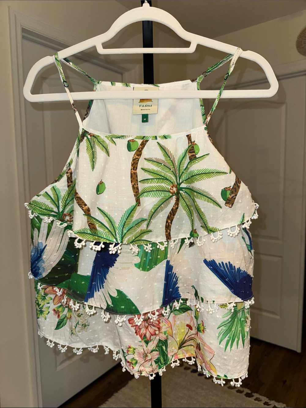Farm Rio Tropical Tiered Top - Size M